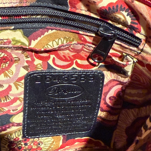 Brighton Endora red croc embossed leather shoulder bag - Picture 9 of 16